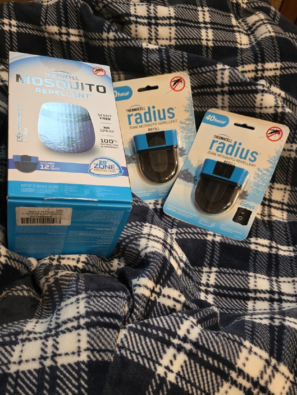 Blue Radius Mosquito Repellent Refills (2 Pack) + Mosquito Repellent Device